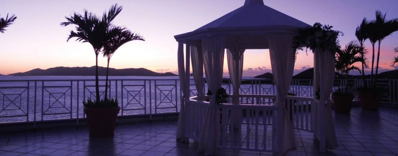 Wedding Packages Romantic Bamboo Arch Virgin Islands Wedding