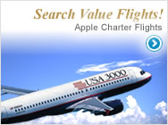Charter and Value Flights through Apple Vacations