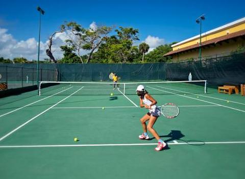Tennis Court At Iberostar Bavaro All Suite Resort Activities